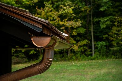 Copper Downspout Installation