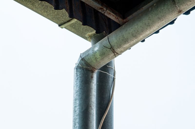 Galvanized Gutter Installation